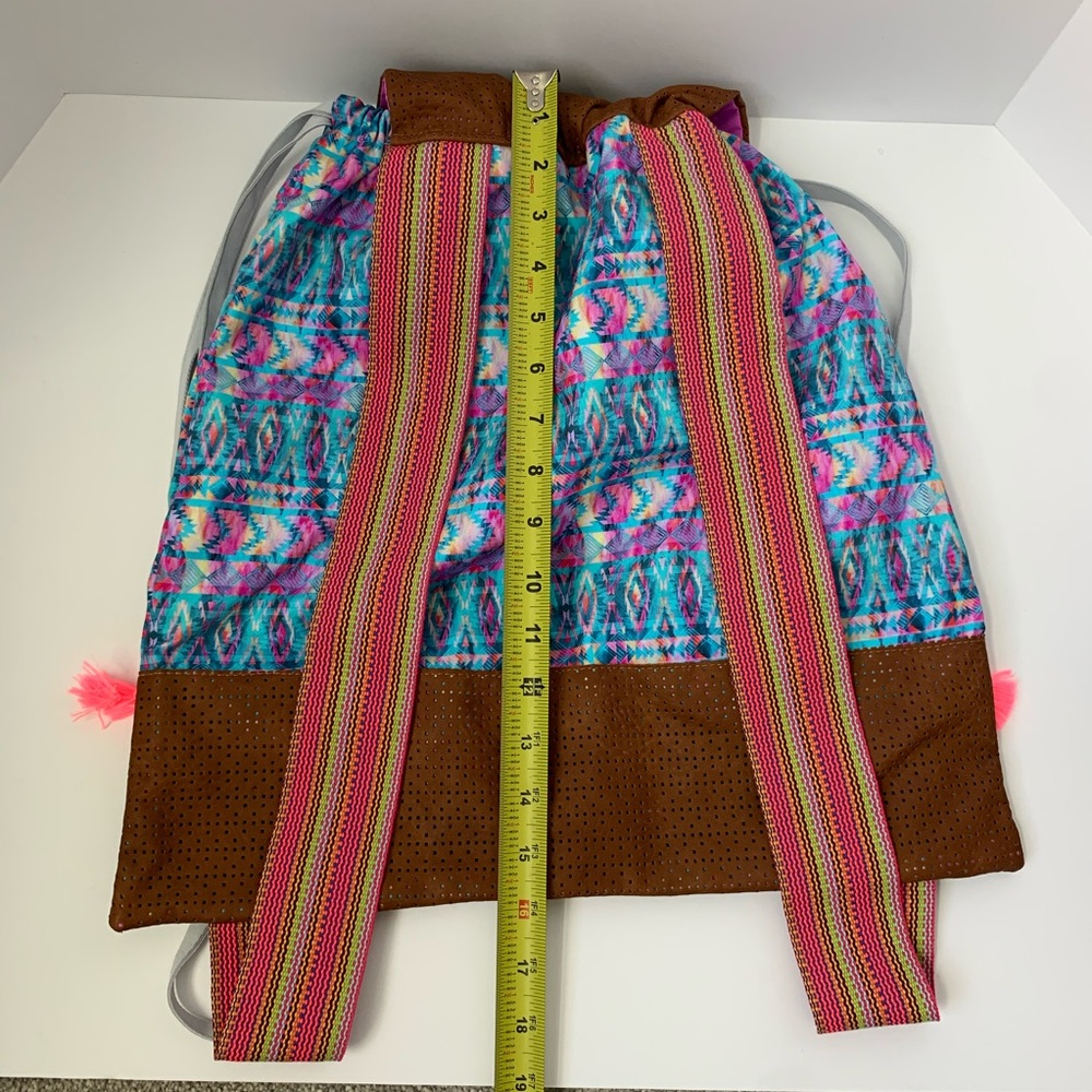 Leonisa | Tassel Drawstring Backpack - Picture 11 of 11